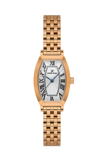 Daniel Klein Silver IP Rosegold Wrist Watch for Women DK.1.14165-5