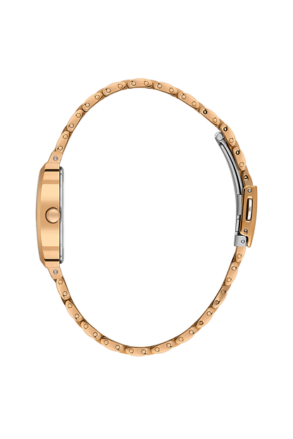 Daniel Klein Silver IP Rosegold Wrist Watch for Women DK.1.14165-5