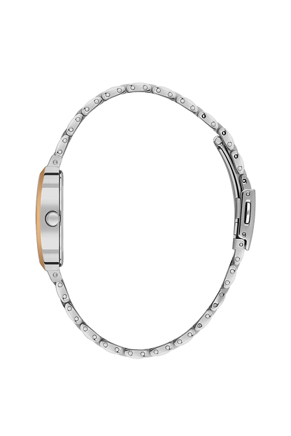 Daniel Klein Silver Pink Rosegold Wrist Watch for Women DK.1.14165-6