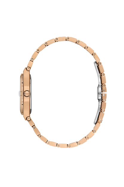 Daniel Klein Silver Pink Rosegold Date Wrist Watch for Women DK.1.14170-6
