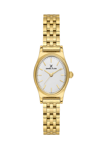 Daniel Klein Silver IP Gold Wrist Watch for Women DK.1.14174-2