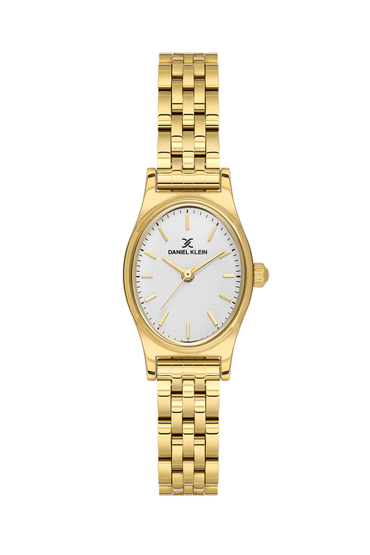 Daniel Klein Silver IP Gold Wrist Watch for Women DK.1.14174-2