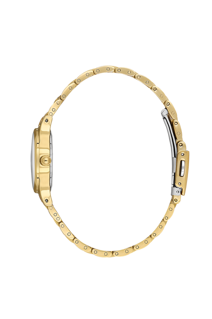 Daniel Klein Silver IP Gold Wrist Watch for Women DK.1.14174-2