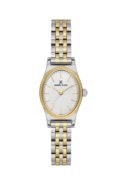Daniel Klein Silver IP Silver/Gold Wrist Watch for Women DK.1.14174-3