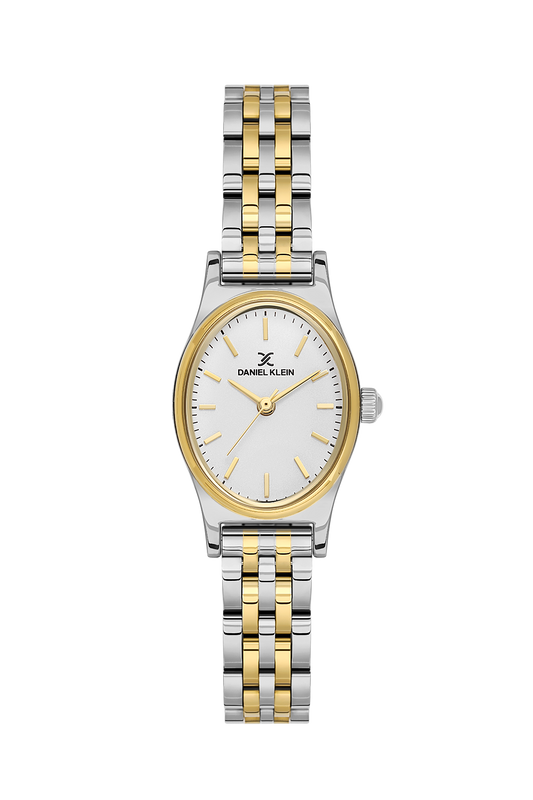 Daniel Klein Silver IP Silver/Gold Wrist Watch for Women DK.1.14174-3