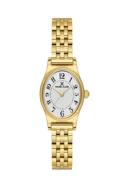 Daniel Klein Silver IP Gold Wrist Watch for Women DK.1.14174-6