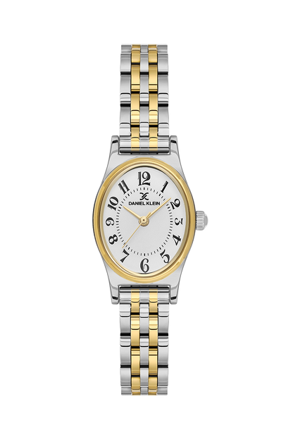 Daniel Klein Silver IP Silver/Gold Wrist Watch for Women DK.1.14174-7