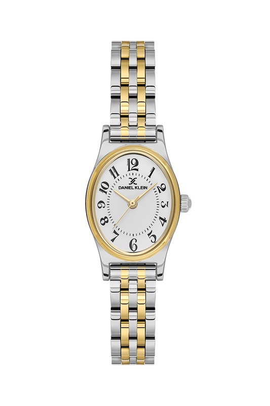 Daniel Klein Silver IP Silver/Gold Wrist Watch for Women DK.1.14174-7