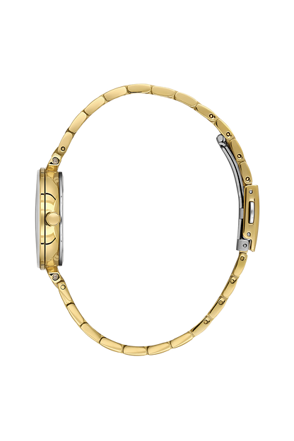 Daniel Klein Gun Black IP Gold Wrist Watch for Women DK.1.14175-3