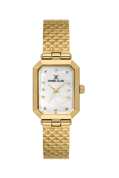 Daniel Klein Mother of Pearl IP Gold Wrist Watch for Women DK.1.14178-2