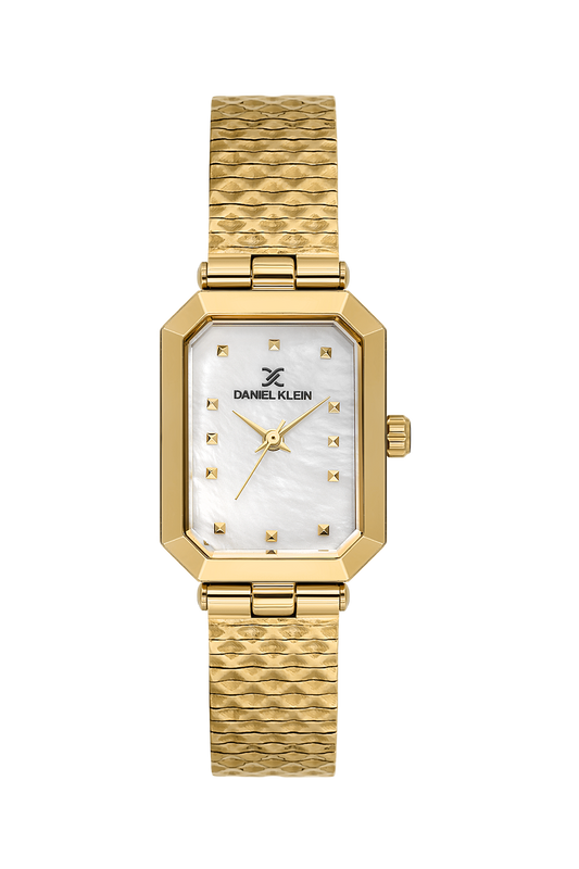 Daniel Klein Mother of Pearl IP Gold Wrist Watch for Women DK.1.14178-2