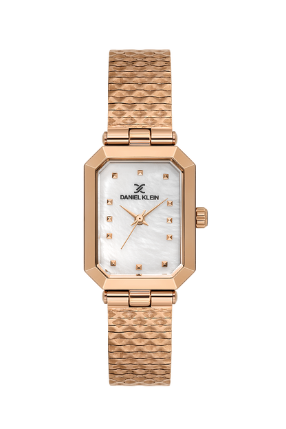 Daniel Klein Mother of Pearl Pink Rosegold Wrist Watch for Women DK.1.14178-5