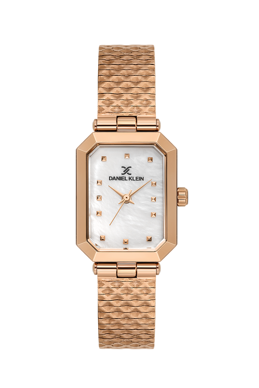 Daniel Klein Mother of Pearl Pink Rosegold Wrist Watch for Women DK.1.14178-5