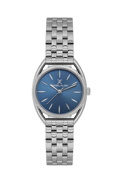 Daniel Klein Blue IP Silver Wrist Watch for Women DK.1.14180-2