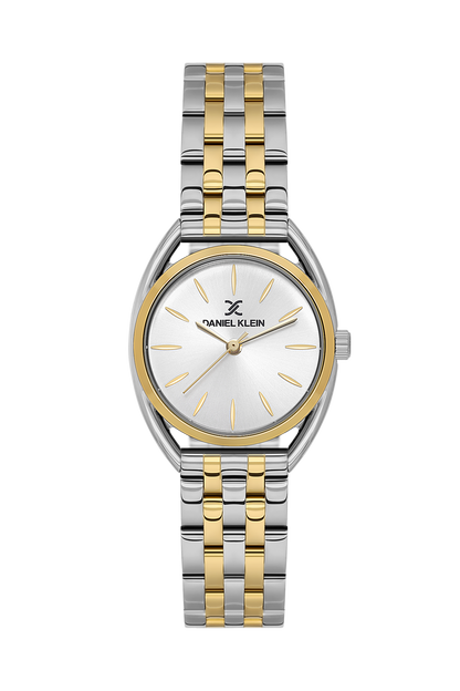 Daniel Klein Silver IP Silver/Gold Wrist Watch for Women DK.1.14180-4