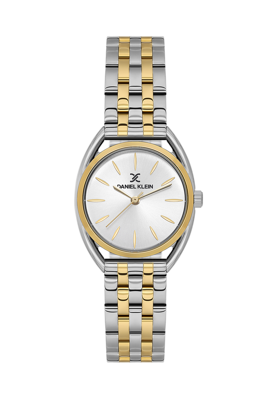 Daniel Klein Silver IP Silver/Gold Wrist Watch for Women DK.1.14180-4