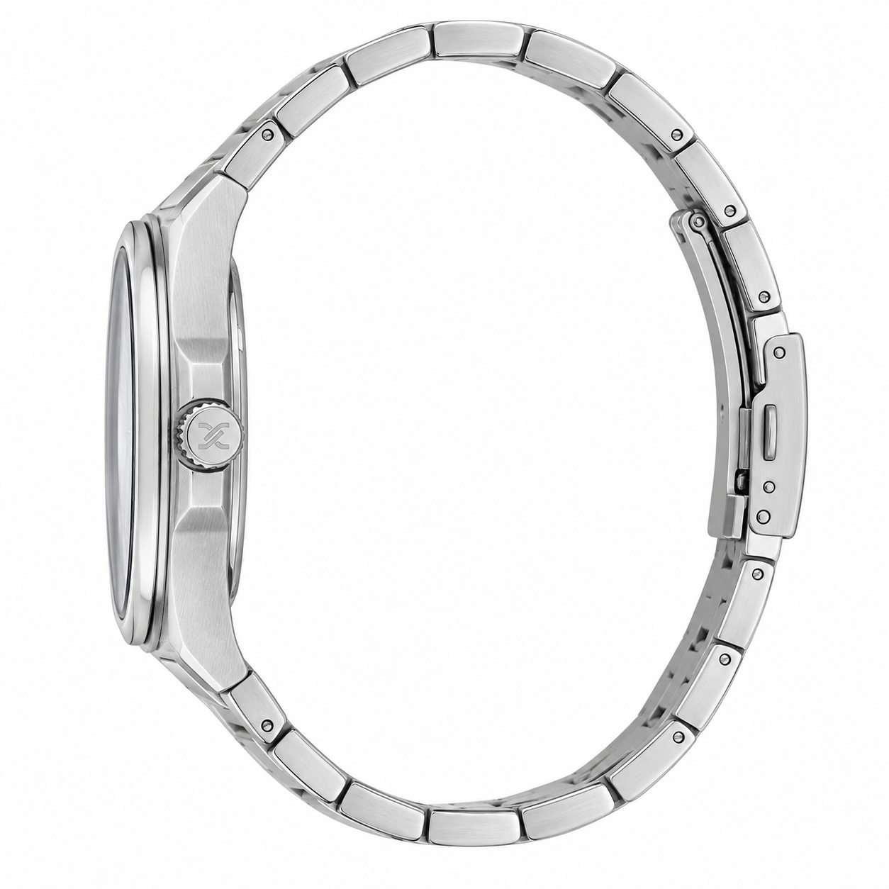 Daniel Klein Warm Gray IP Silver Date Wrist Watch for Men DK.1.14194-4