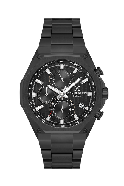 Daniel Klein Gun IP Gun Multifunction Wrist Watch for Men DK.1.14257-4