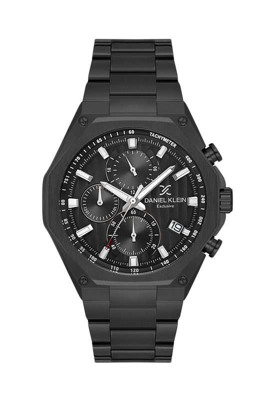 Daniel Klein Gun IP Gun Multifunction Wrist Watch for Men DK.1.14257-4
