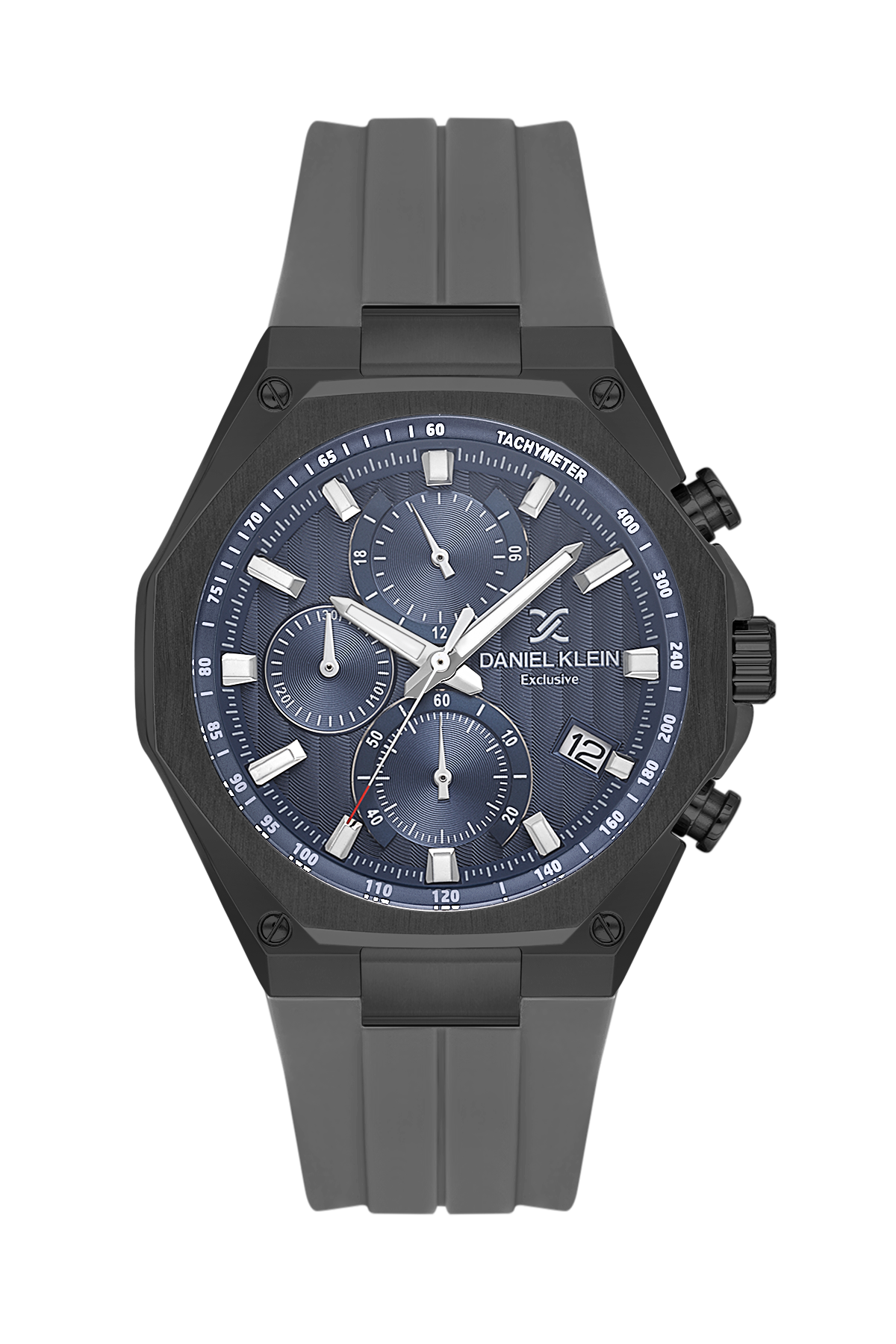 Daniel Klein Blue IP Gun Silicone Multifunction Watch for Men – Time Zone