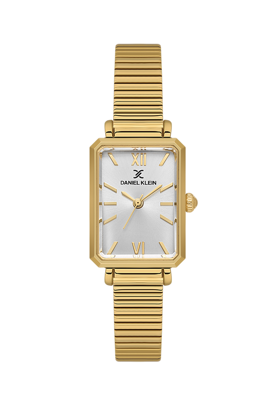 Daniel Klein Silver IP Gold Wrist Watch for Women DK.1.14264-2
