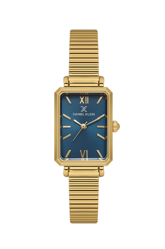 Daniel Klein Blue IP Gold Wrist Watch for Women DK.1.14264-3