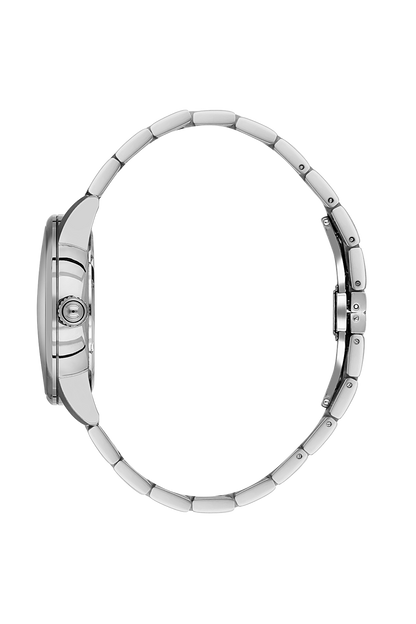 Daniel Klein Silver IP Silver Date Wrist Watch for Men DK.1.14286-1