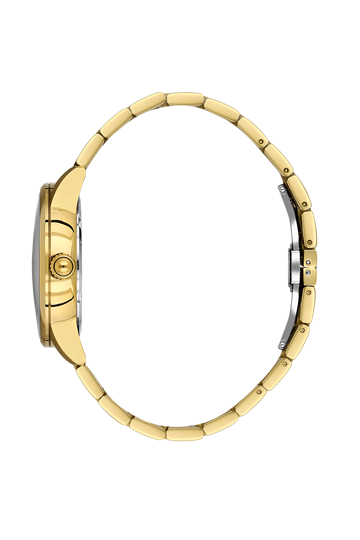 Daniel Klein Silver IP Gold Date Wrist Watch for Men DK.1.14286-5