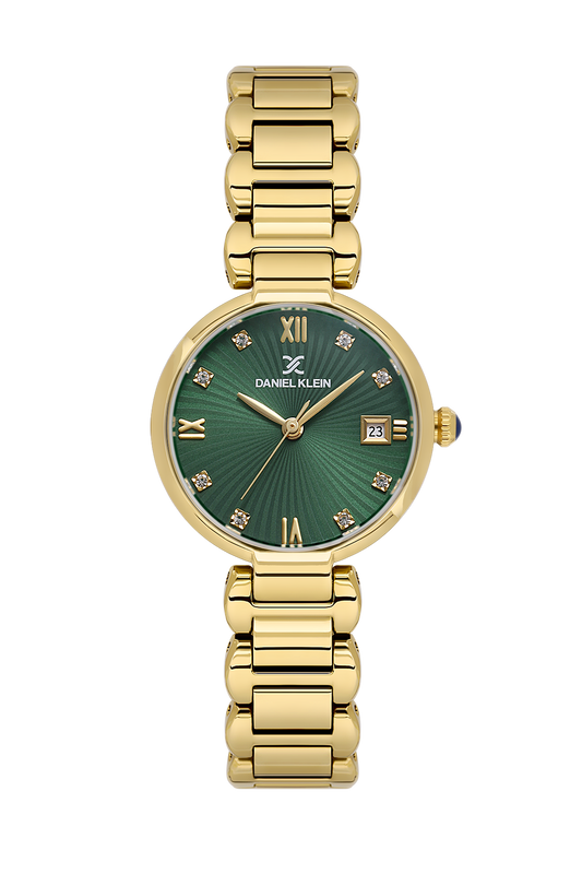 daniel-klein-premium-ladies-dark-green-sunray-stone-dial-watch-dk-1-14297-3
