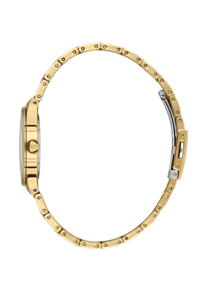 Daniel Klein Diamond Ladies Silver Diamond Emboss Dial Watch – DK.1.14299-2