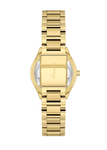 Daniel Klein Diamond Ladies Silver Diamond Emboss Dial Watch – DK.1.14299-2