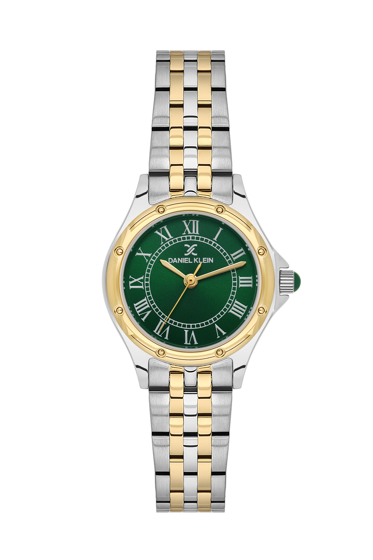 daniel-klein-premium-ladies-dark-green-sunray-roman-index-watch-dk-1-14306-4