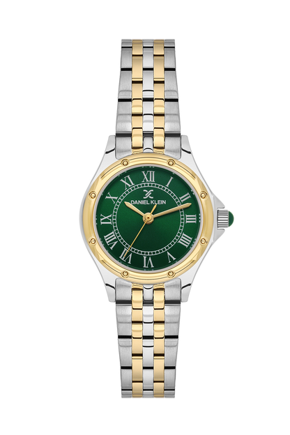daniel-klein-premium-ladies-dark-green-sunray-roman-index-watch-dk-1-14306-4