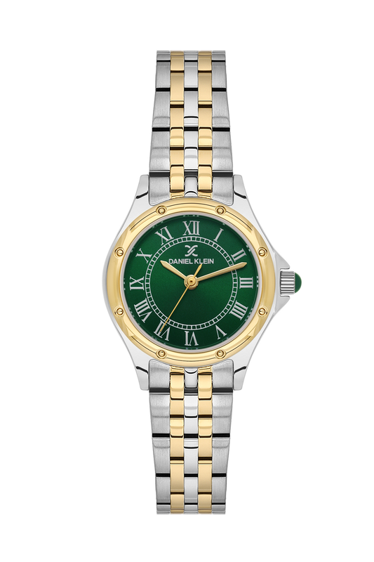 daniel-klein-premium-ladies-dark-green-sunray-roman-index-watch-dk-1-14306-4