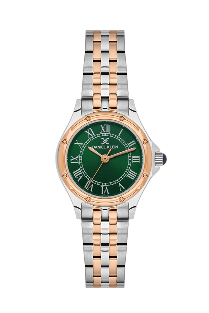 daniel-klein-premium-ladies-dark-green-sunray-roman-index-watch-dk-1-14306-7