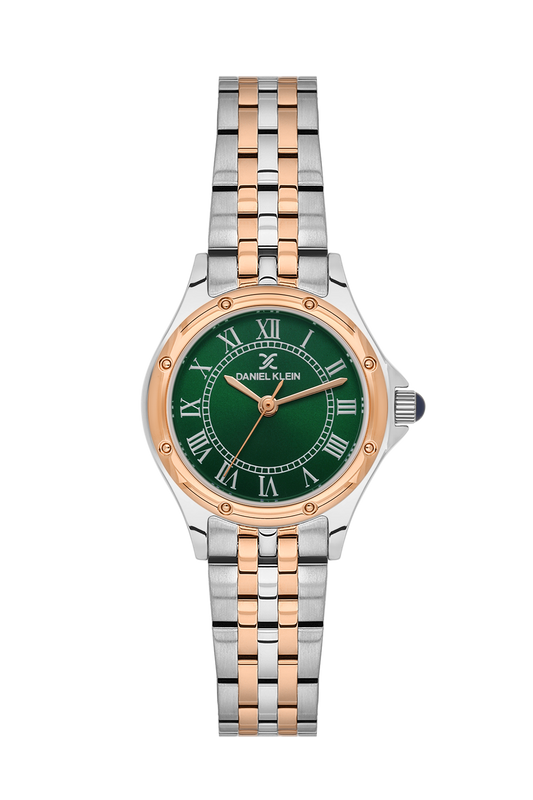 daniel-klein-premium-ladies-dark-green-sunray-roman-index-watch-dk-1-14306-7