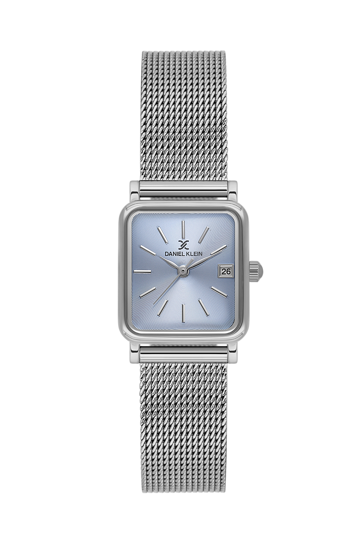daniel-klein-premium-ladies-silver-sunray-real-index-mesh-watch-dk-1-14309-2