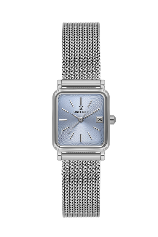 daniel-klein-premium-ladies-silver-sunray-real-index-mesh-watch-dk-1-14309-2