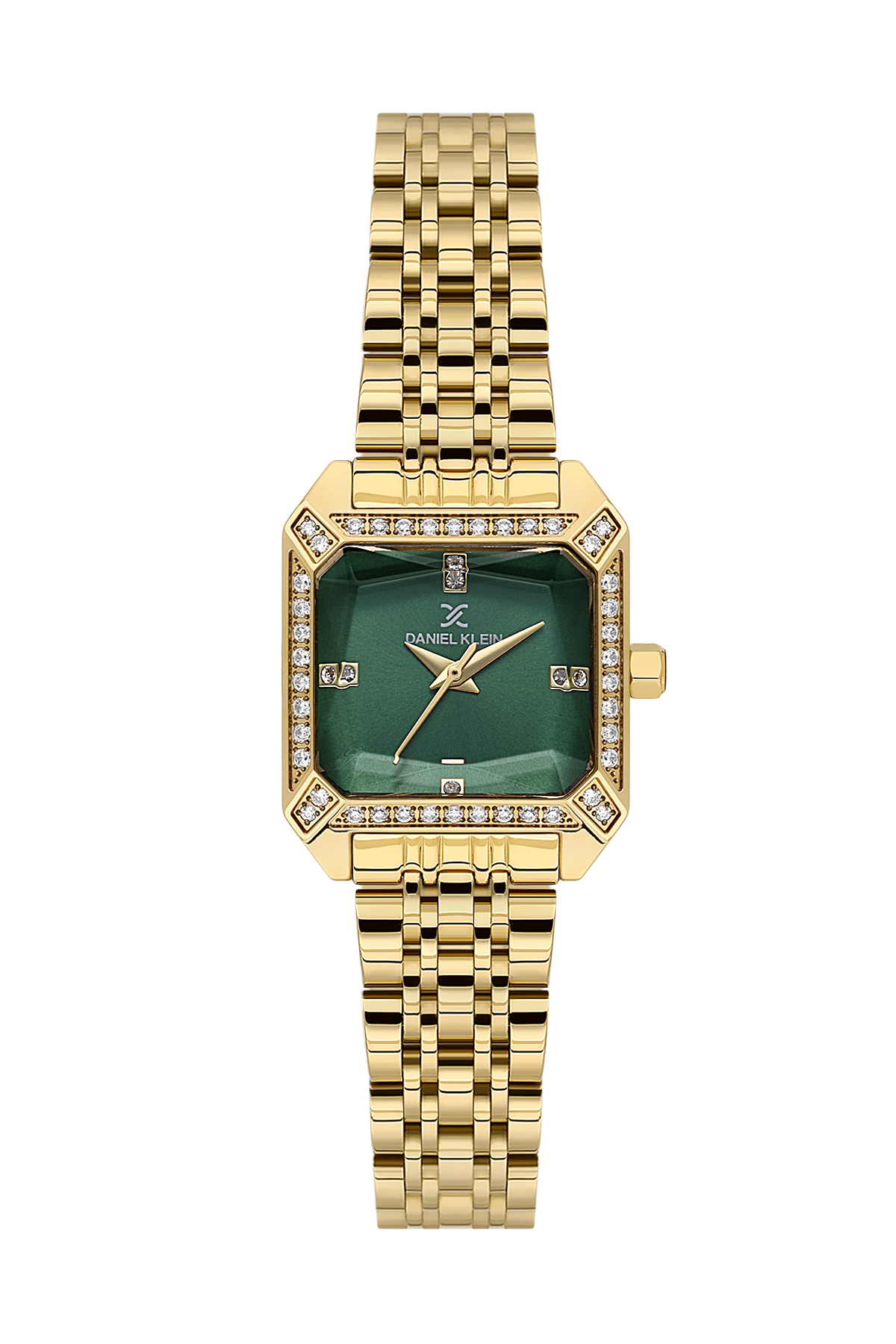 daniel-klein-premium-ladies-dark-green-sunray-stone-index-watch-dk-1-14310-3