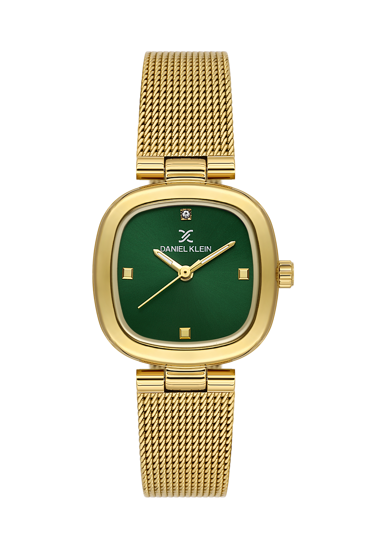 daniel-klein-premium-ladies-dark-green-sunray-stone-index-mesh-watch-dk-1-14314-4
