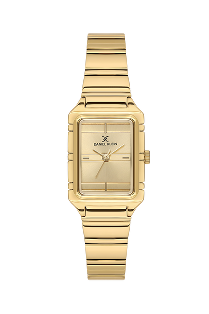 Daniel Klein Premium Ladies Light Champagne Emboss Real Index Watch – DK.1.14315-2