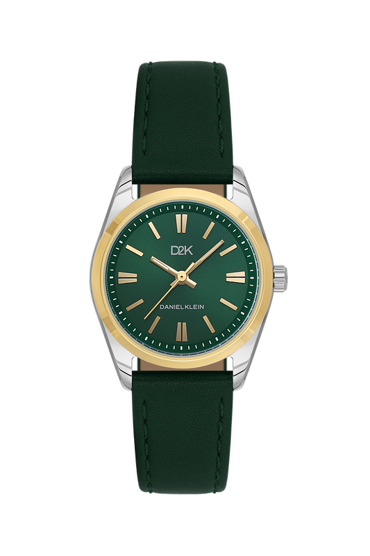 daniel-klein-d2k-ladies-dark-green-two-tone-leather-watch-dk-1-14459-5