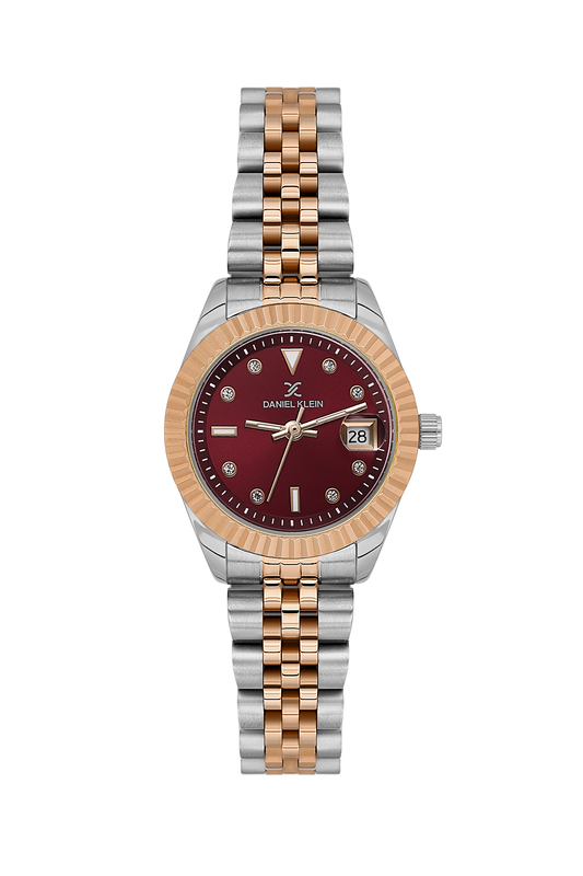 daniel-klein-premium-ladies-dark-red-sunray-watch-dk-6-14319-7