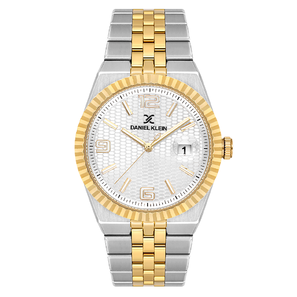 Daniel Klein Premium Gents Silver Emboss Watch – DK.6.14718-5