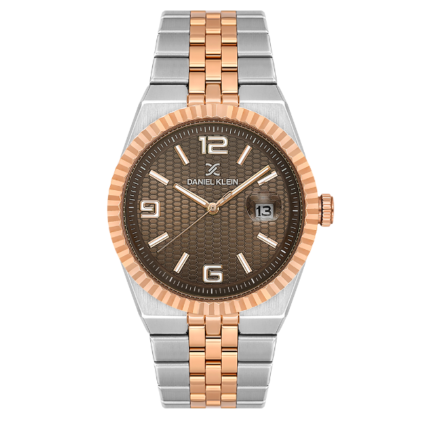 Daniel Klein Premium Gents Dark Brown Emboss Watch – DK.6.14718-7