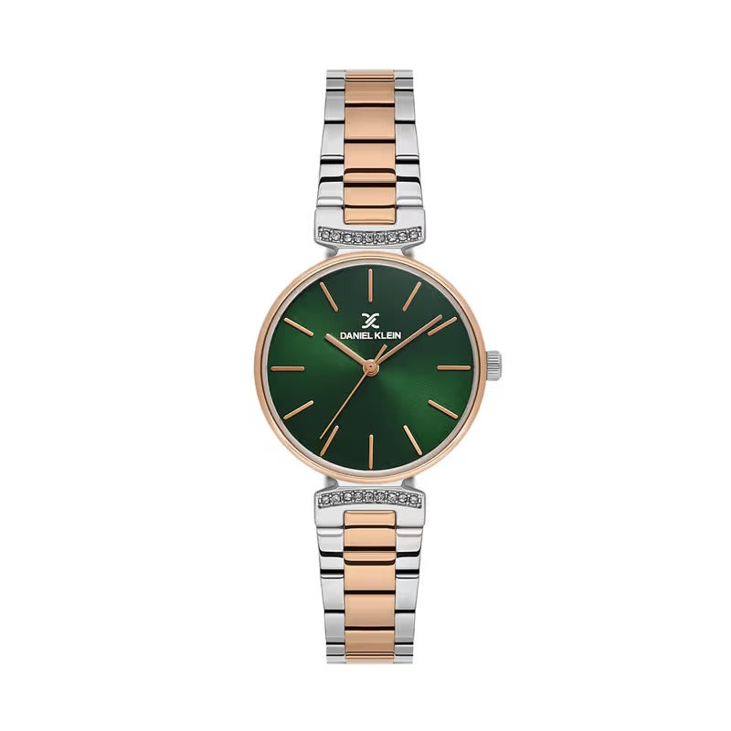 Daniel Klein Premium Ladies Dark Green Sunray Dial Watch – DK.1.14301-7