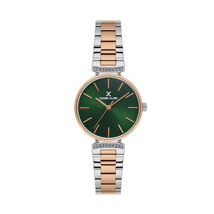 Daniel Klein Premium Ladies Dark Green Sunray Dial Watch – DK.1.14301-7