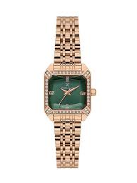 Daniel Klein Premium Ladies Dark Green Sunray Stone Index Watch – DK.1.14310-7