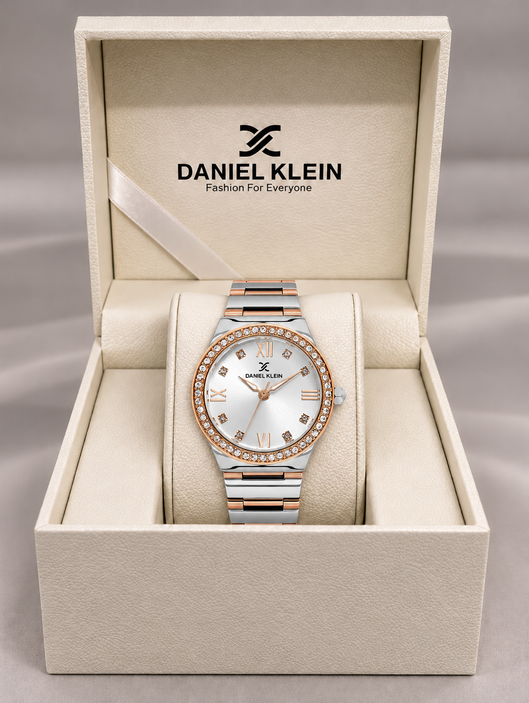 Daniel Klein Premium Ladies Silver Sunray Dial Watch – DK.1.14301-6