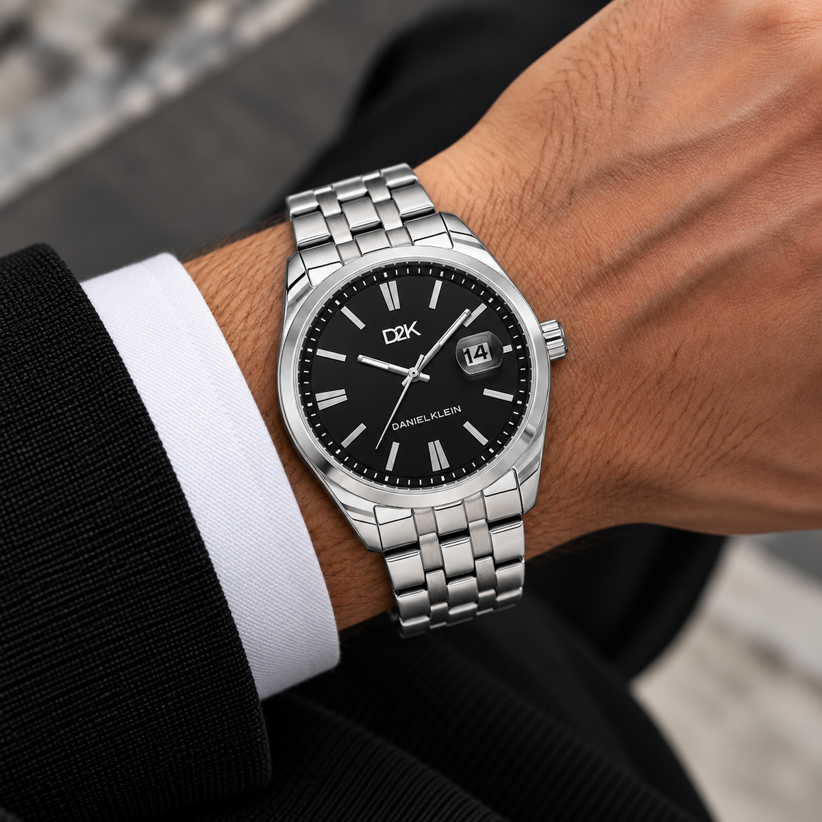 Daniel Klein D2K Gents Gun Black Watch – DK.1.14461-2